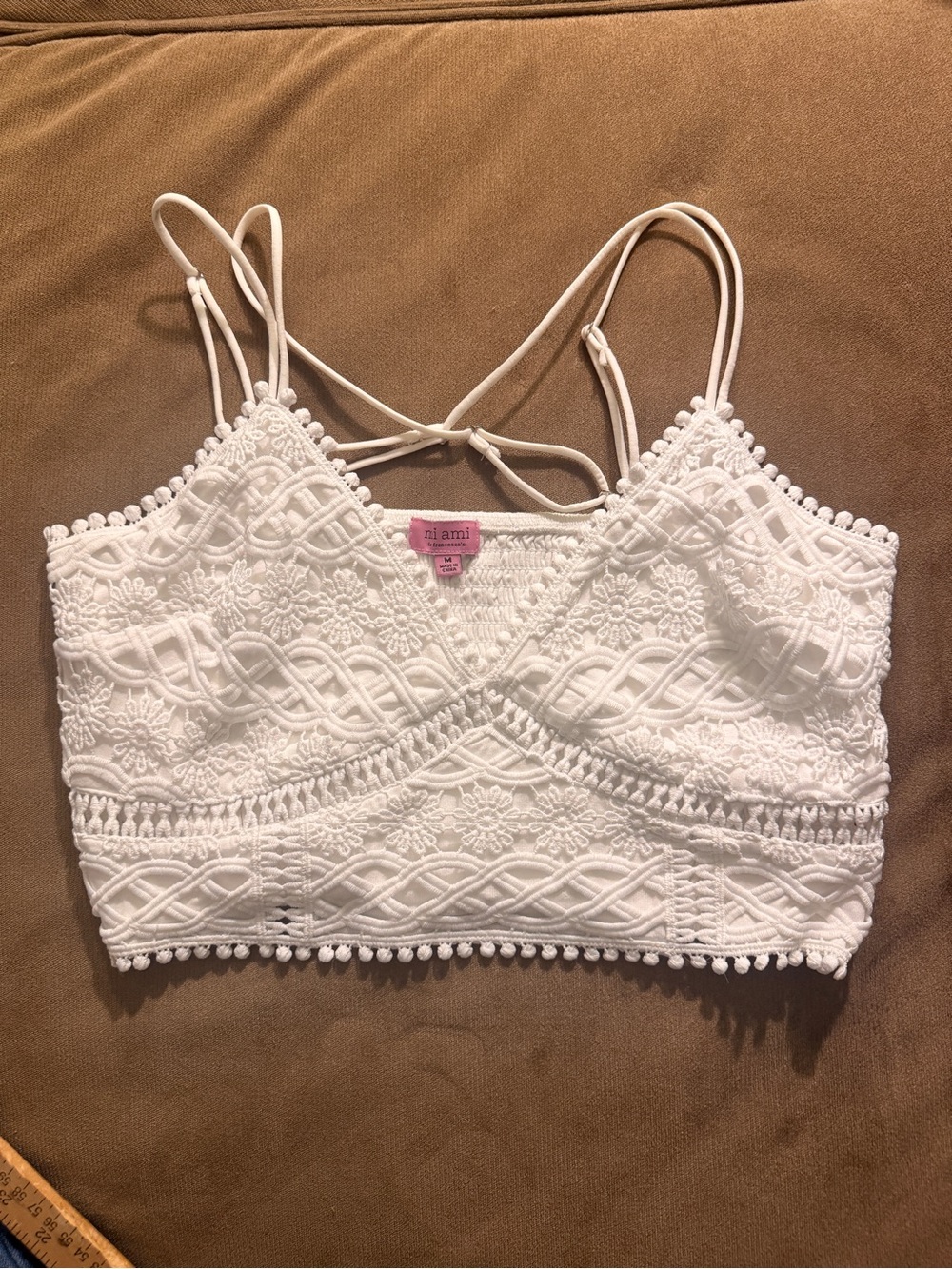 ✨ NWOT Mi Ami for Francesca’s Myra Lace Bralette Cami Top Size Medium✨